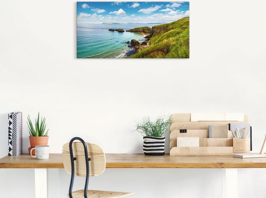Artland Artprint op linnen Kustpad in Carrick-a-Rede - Foto 6