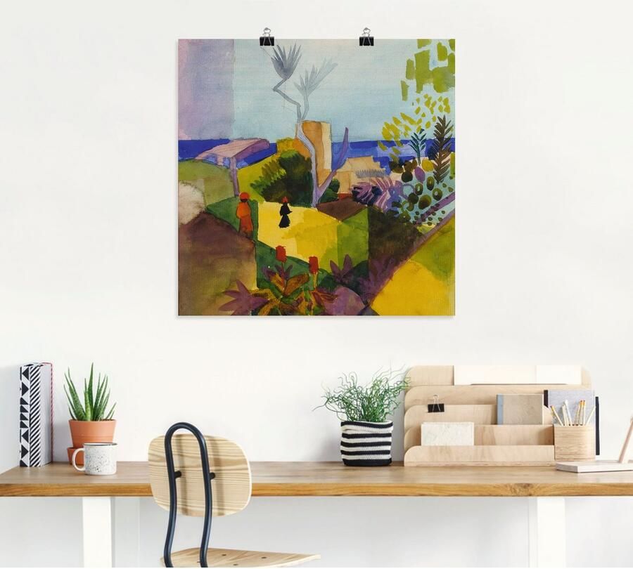 Artland Artprint Landschap aan de zee. 1914 als artprint op linnen poster in verschillende formaten maten - Foto 4