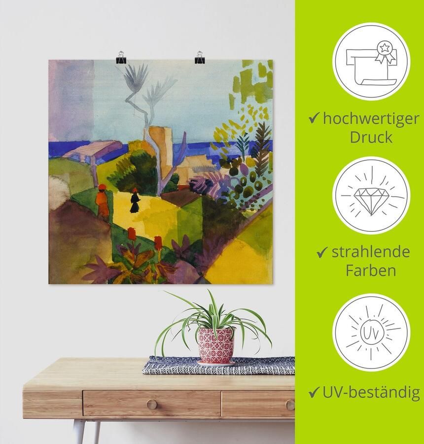 Artland Artprint Landschap aan de zee. 1914 als artprint op linnen poster in verschillende formaten maten - Foto 3