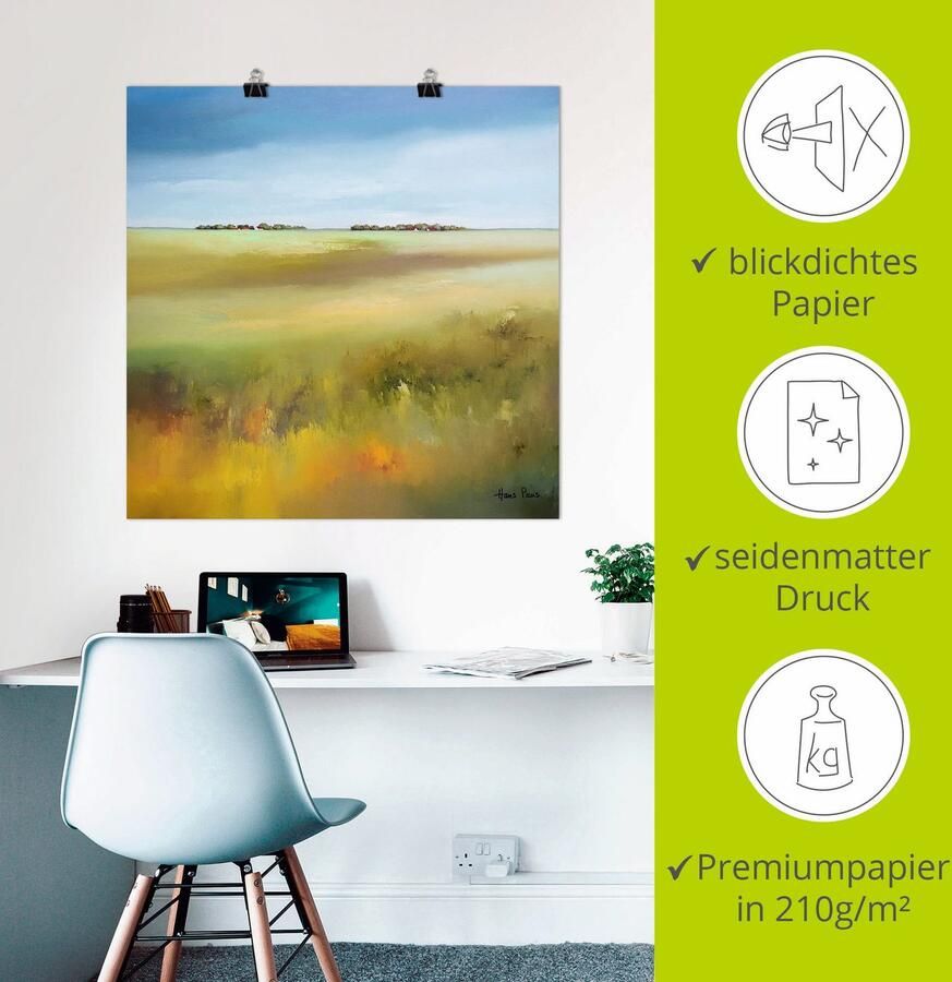 Artland Artprint Landschap I als artprint op linnen poster in verschillende formaten maten - Foto 2