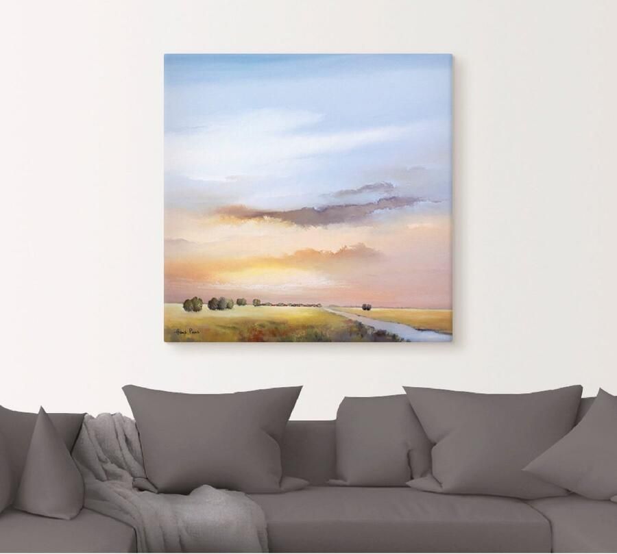 Artland Artprint op linnen Landschap III - Foto 4
