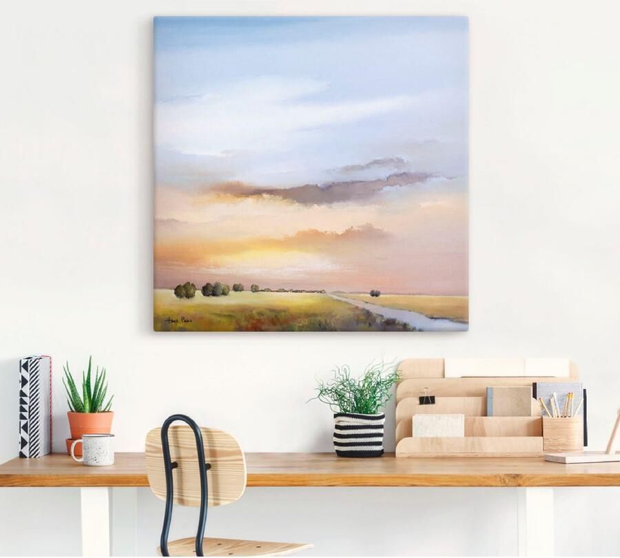 Artland Artprint op linnen Landschap III - Foto 3