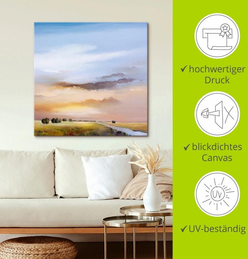 Artland Artprint op linnen Landschap III - Foto 2