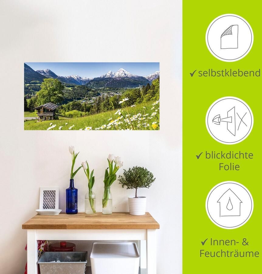 Artland Artprint Landschap in de Beierse Alpen als artprint van aluminium artprint voor buiten artprint op linnen poster muursticker - Foto 4