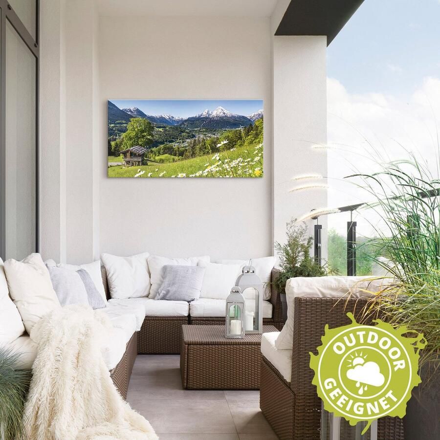 Artland Artprint Landschap in de Beierse Alpen als artprint van aluminium artprint voor buiten artprint op linnen poster muursticker - Foto 3