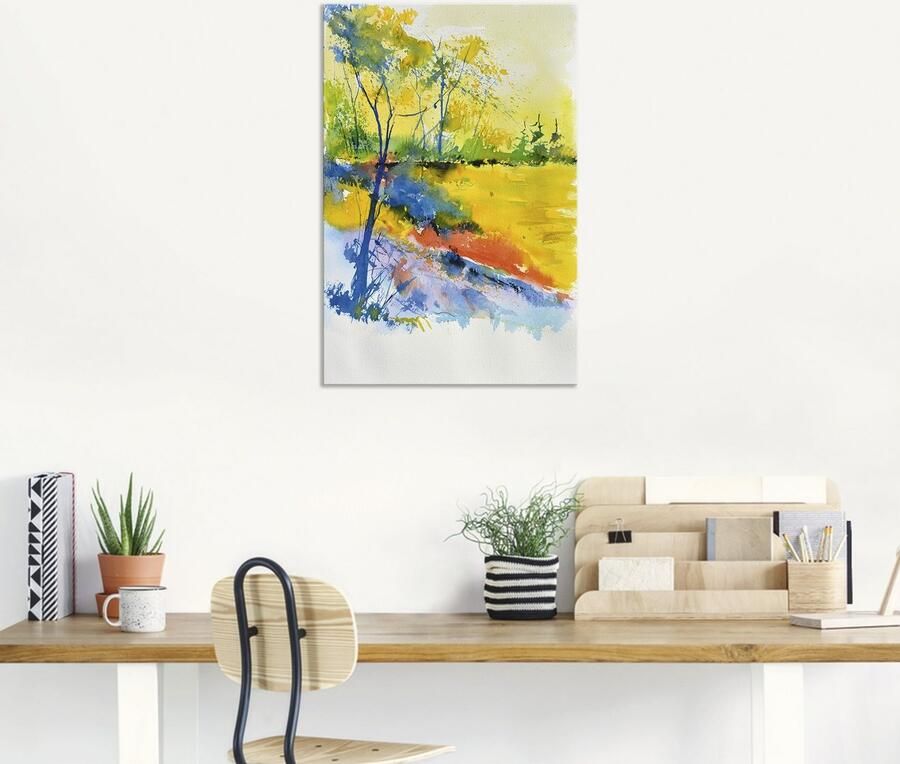 Artland Artprint Landschap in het zonlicht als artprint van aluminium artprint voor buiten artprint op linnen poster muursticker - Foto 5