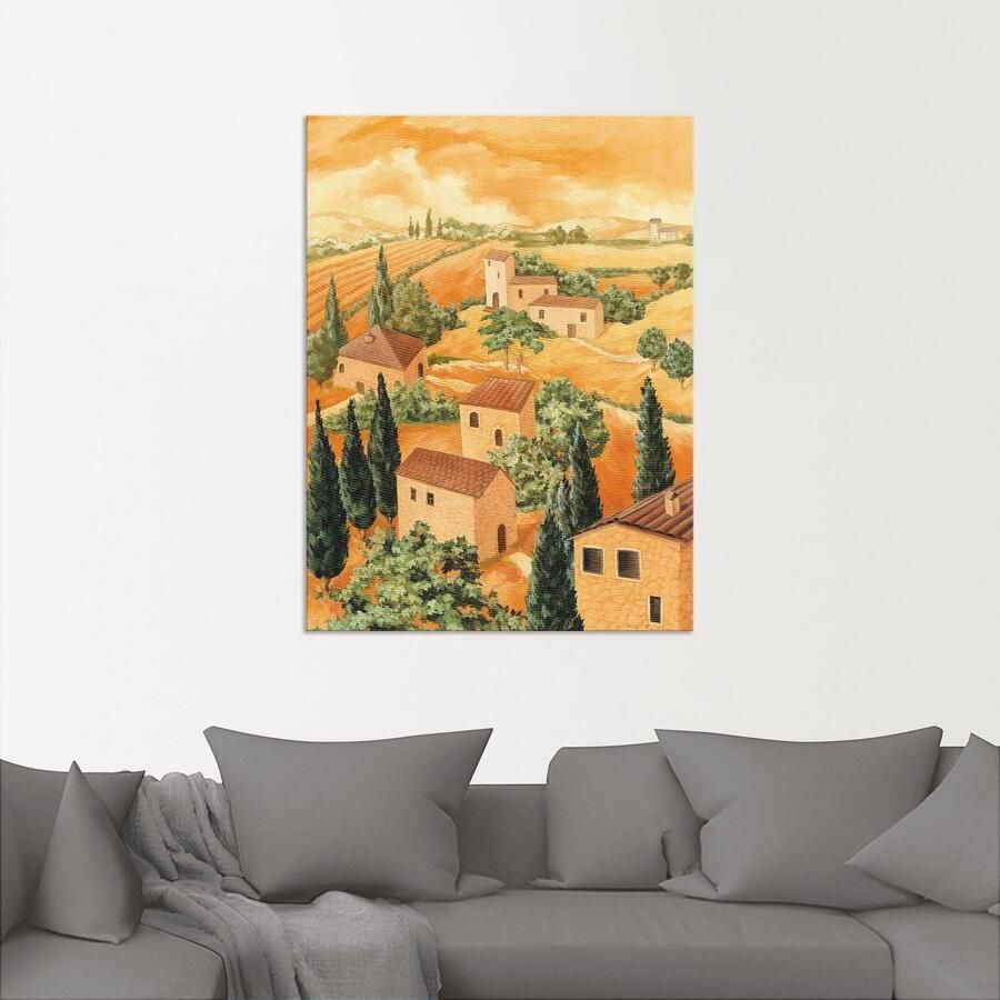 Artland Artprint Landschap Italië als artprint van aluminium artprint voor buiten artprint op linnen poster in verschillende maten. maten
