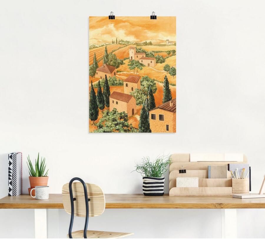 Artland Artprint Landschap Italië als artprint van aluminium artprint voor buiten artprint op linnen poster in verschillende maten. maten - Foto 4