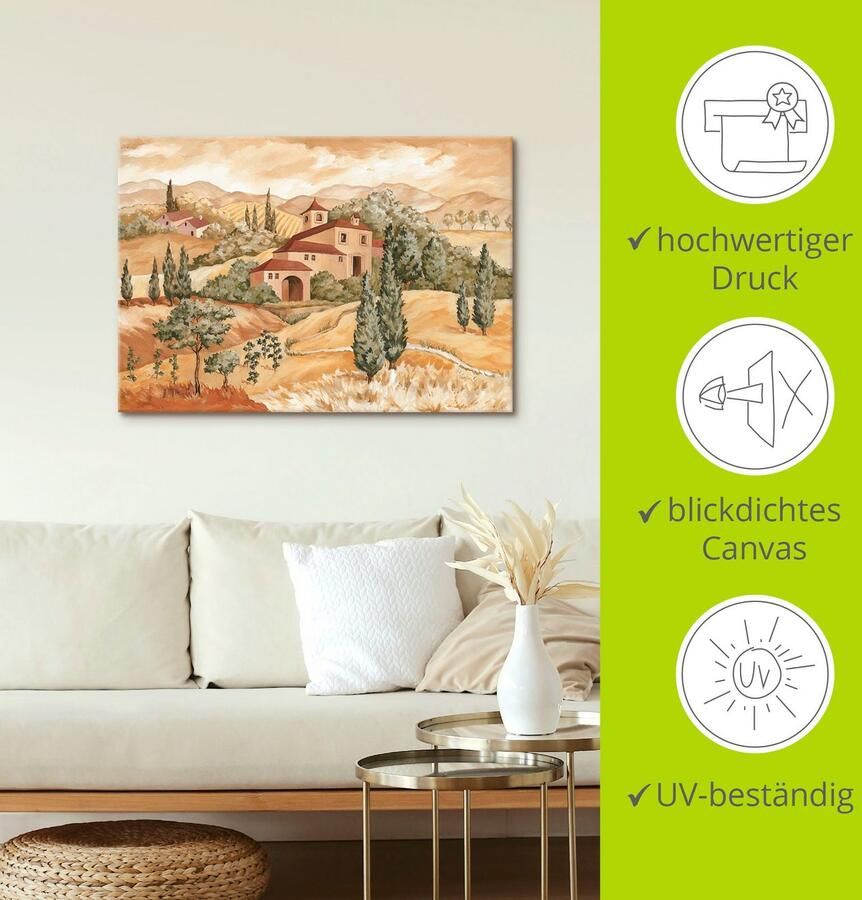 Artland Artprint Landschap IV als artprint van aluminium artprint voor buiten artprint op linnen in verschillende maten - Foto 4