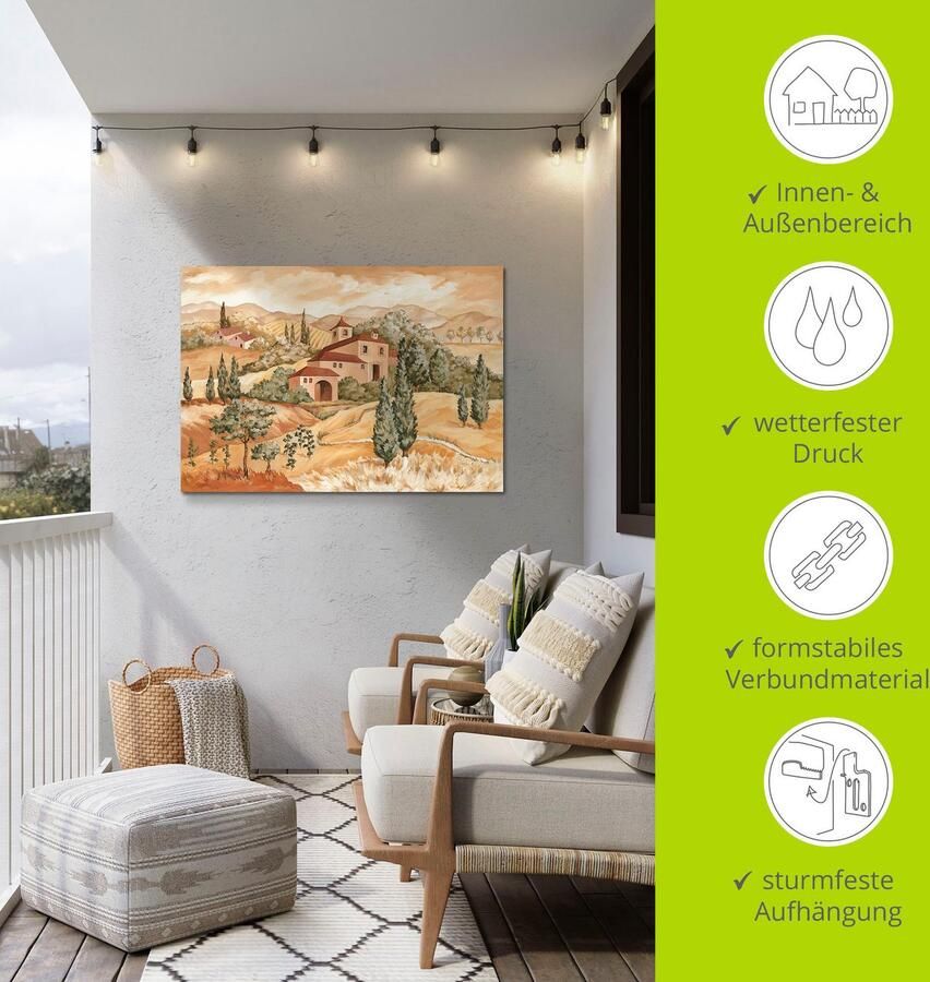 Artland Artprint Landschap IV als artprint van aluminium artprint voor buiten artprint op linnen in verschillende maten - Foto 4