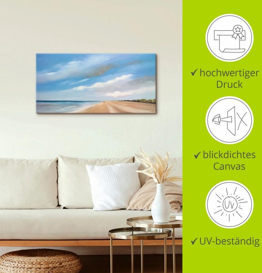 Artland Artprint op linnen Langs het strand III - Foto 3