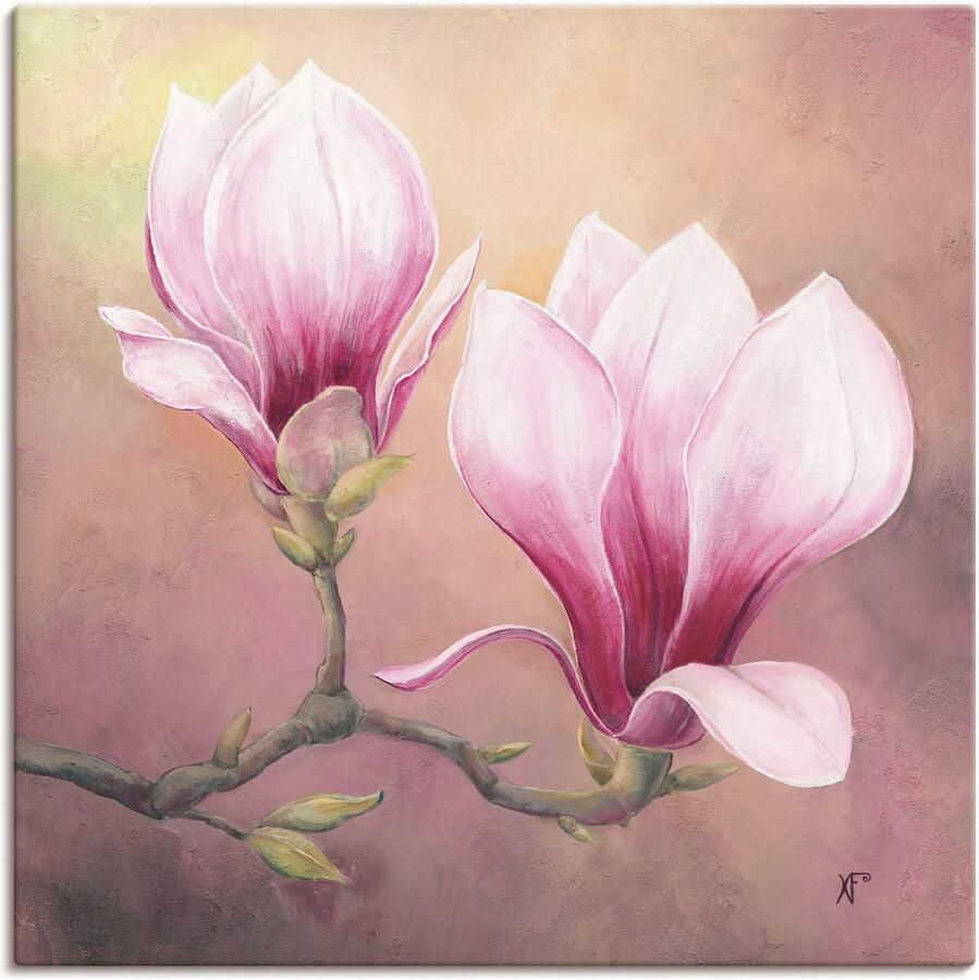 Artland Artprint Late magnolia als artprint van aluminium artprint op linnen muursticker of poster in verschillende maten - Foto 6