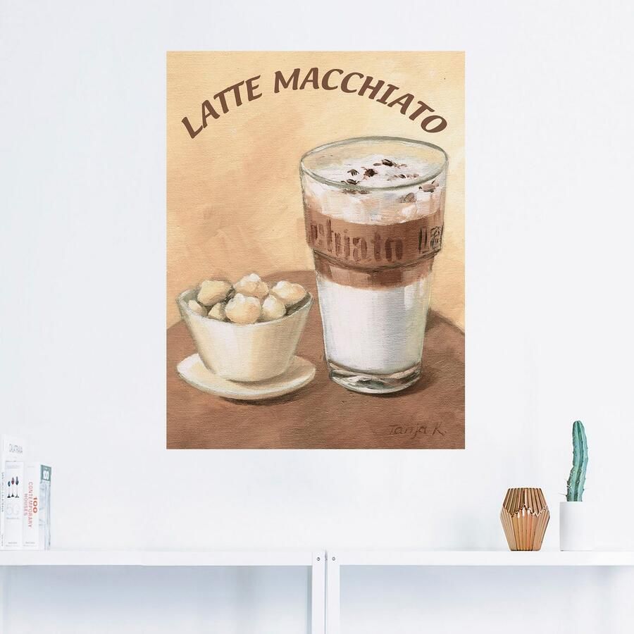 Artland Artprint Latte macchiato als artprint op linnen poster muursticker in verschillende maten - Foto 2
