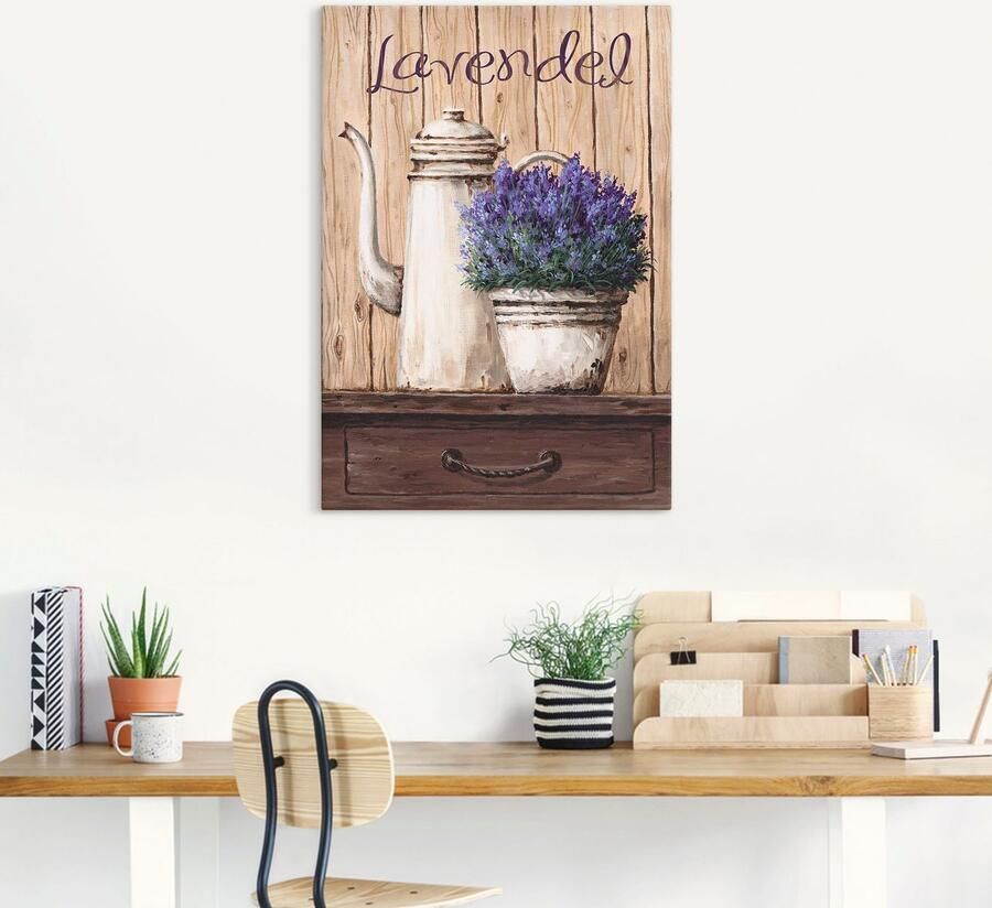 Artland Artprint op linnen Lavendel - Foto 5