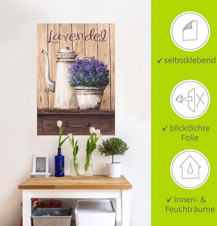 Artland Artprint Lavendel als artprint op linnen muursticker in verschillende maten - Foto 4