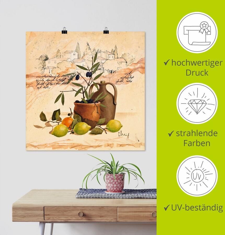 Artland Artprint Lavendel Impressies als artprint op linnen poster muursticker in verschillende maten - Foto 3