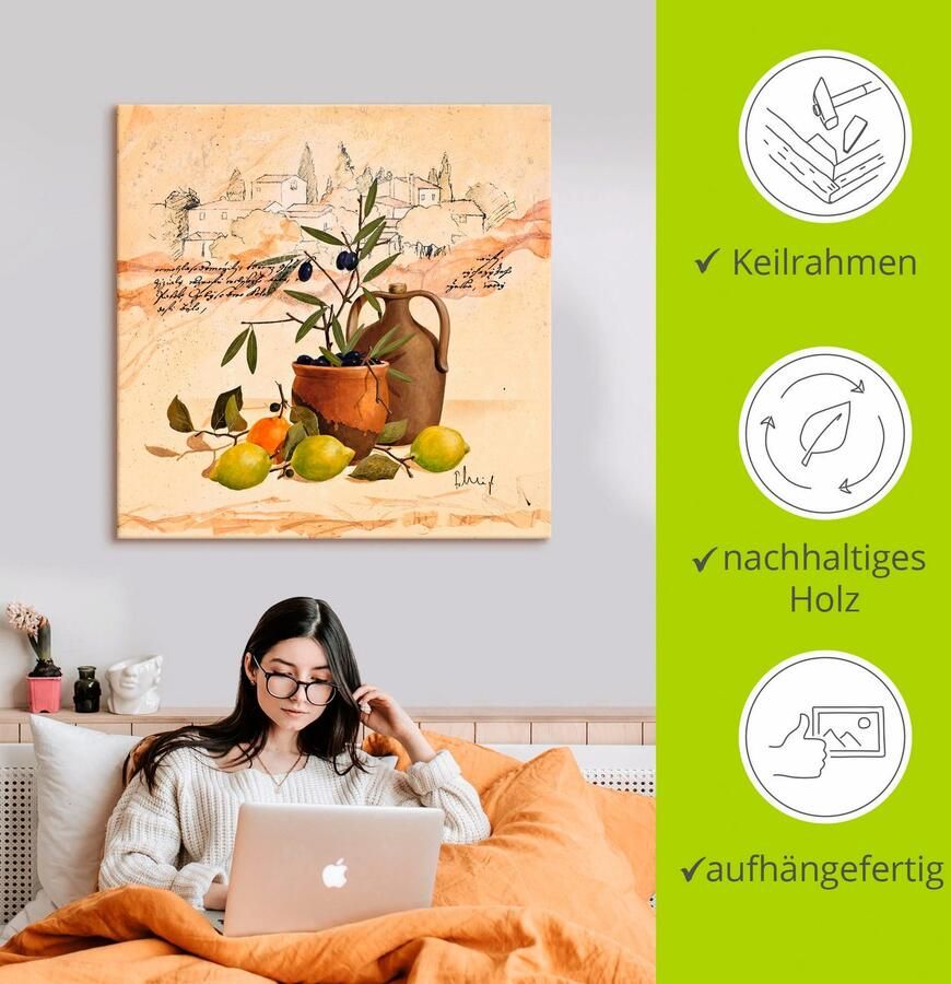 Artland Artprint Lavendel Impressies als artprint op linnen poster muursticker in verschillende maten