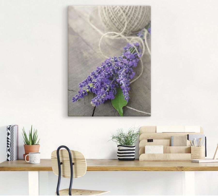 Artland Artprint Lavendel Struisvogel als artprint op linnen poster muursticker in verschillende maten - Foto 4