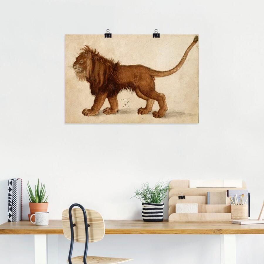 Artland Poster Leeuw. 1521 zonder lijst - Foto 2