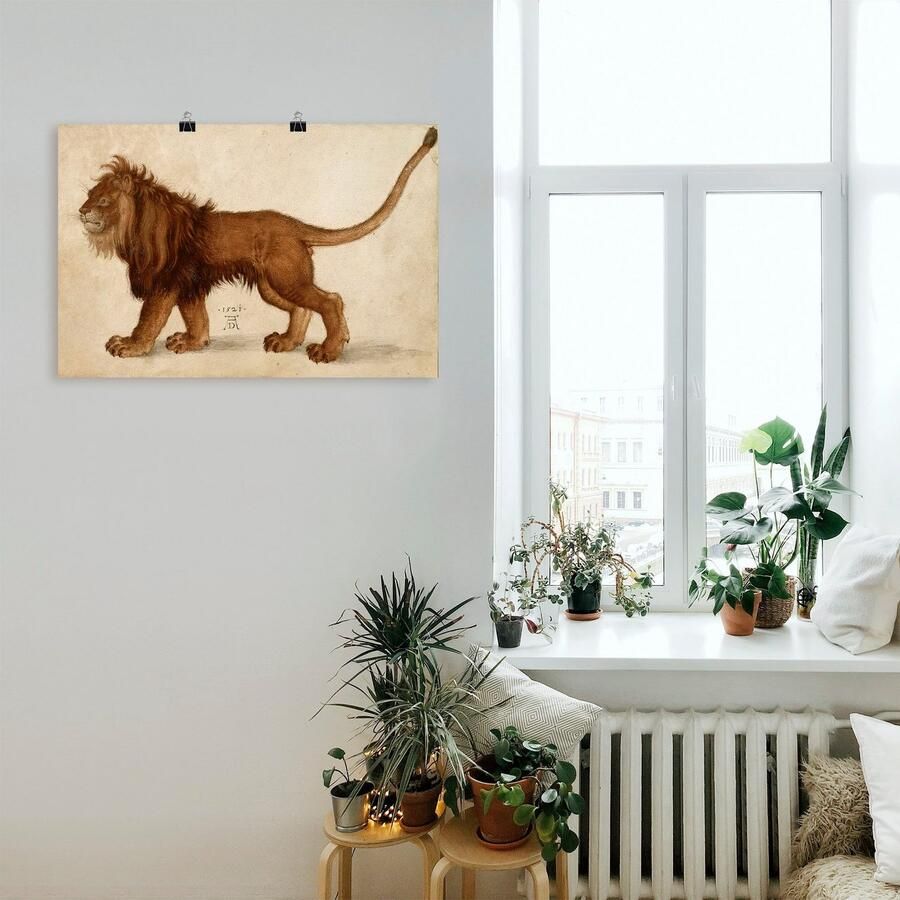 Artland Poster Leeuw. 1521 zonder lijst - Foto 3