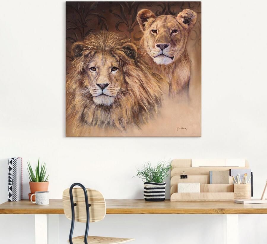 Artland Artprint Leeuwen als artprint van aluminium artprint voor buiten artprint op linnen poster muursticker - Foto 5