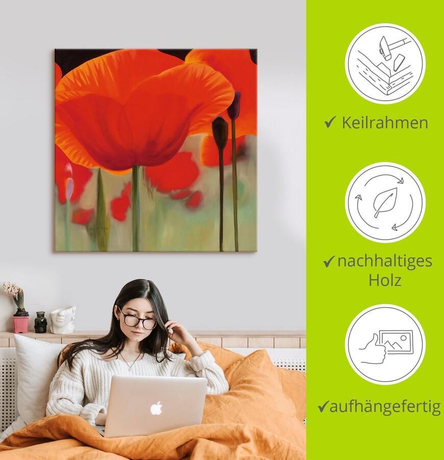 Artland Artprint Leven als artprint van aluminium artprint voor buiten artprint op linnen in verschillende maten - Foto 3