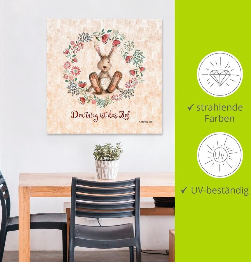 Artland Artprint Levenswijsheid het doel als artprint van aluminium artprint voor buiten artprint op linnen in verschillende maten - Foto 2