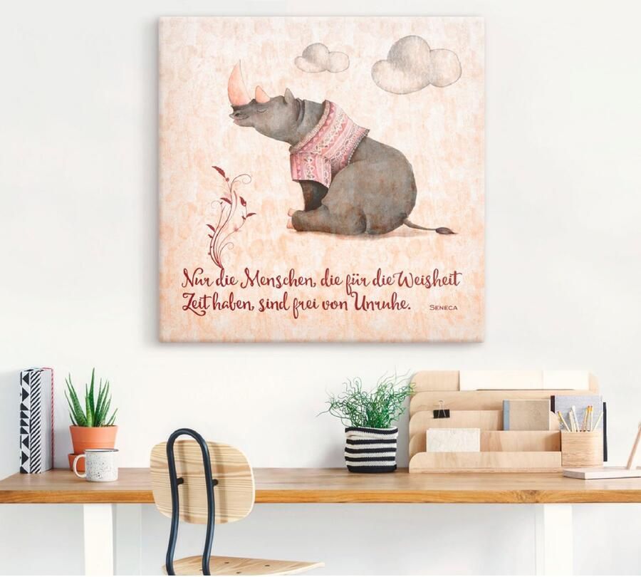 Artland Artprint op linnen Levenswijsheid tijd - Foto 3
