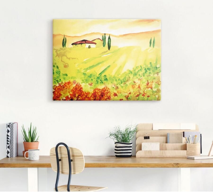 Artland Artprint Licht van Toscane als artprint op linnen poster muursticker in verschillende maten - Foto 3