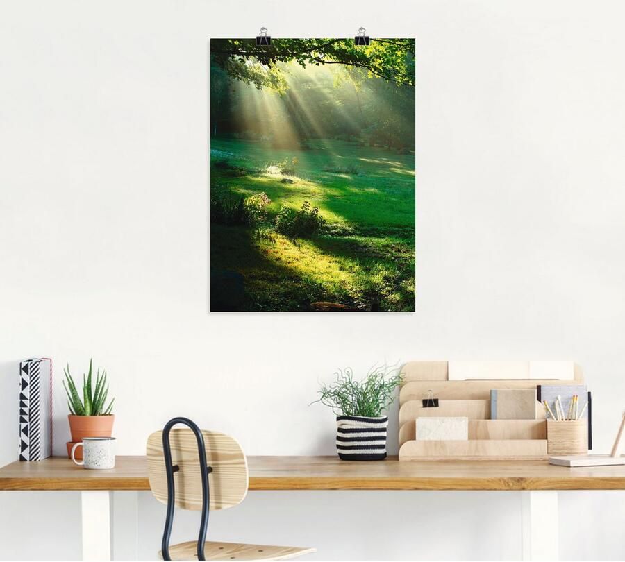 Artland Artprint Lichtbundel als artprint van aluminium artprint voor buiten artprint op linnen poster muursticker - Foto 6