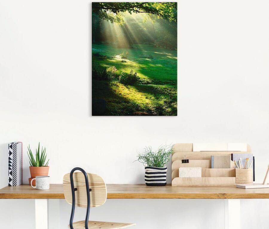 Artland Artprint Lichtbundel als artprint van aluminium artprint voor buiten artprint op linnen poster muursticker - Foto 6