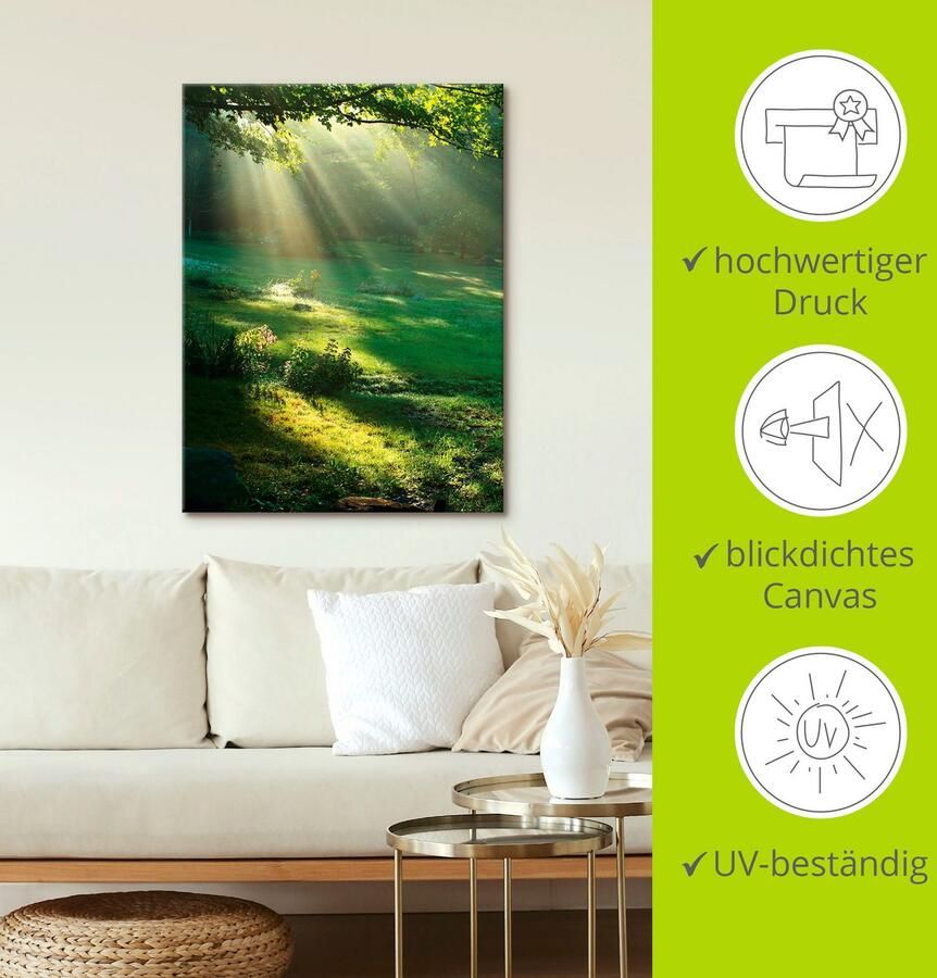 Artland Artprint Lichtbundel als artprint van aluminium artprint voor buiten artprint op linnen poster muursticker - Foto 5