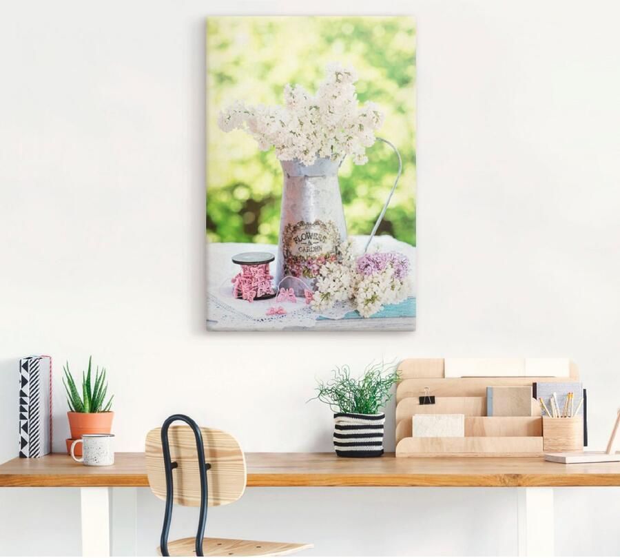 Artland Artprint Lila en shabby chic stilleven als artprint van aluminium artprint voor buiten artprint op linnen poster muursticker - Foto 4