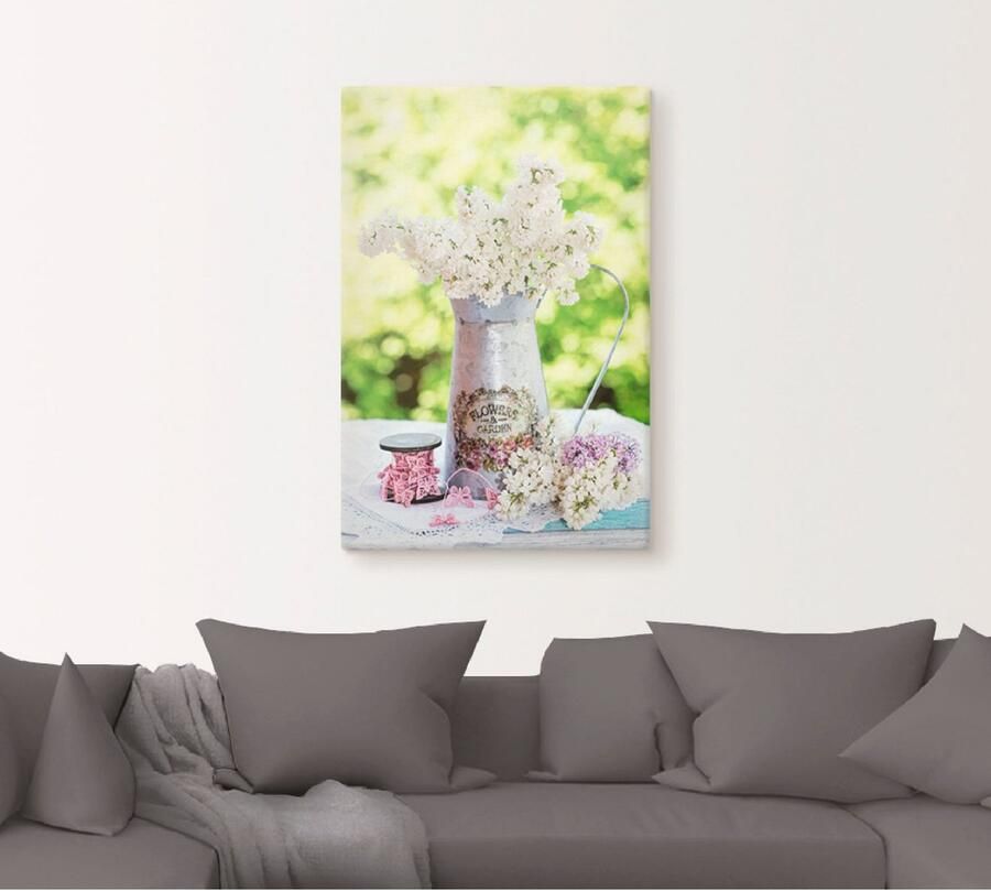 Artland Artprint Lila en shabby chic stilleven als artprint van aluminium artprint voor buiten artprint op linnen poster muursticker - Foto 5