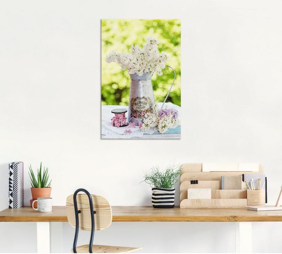 Artland Artprint Lila en shabby chic stilleven als artprint van aluminium artprint voor buiten artprint op linnen poster muursticker - Foto 4