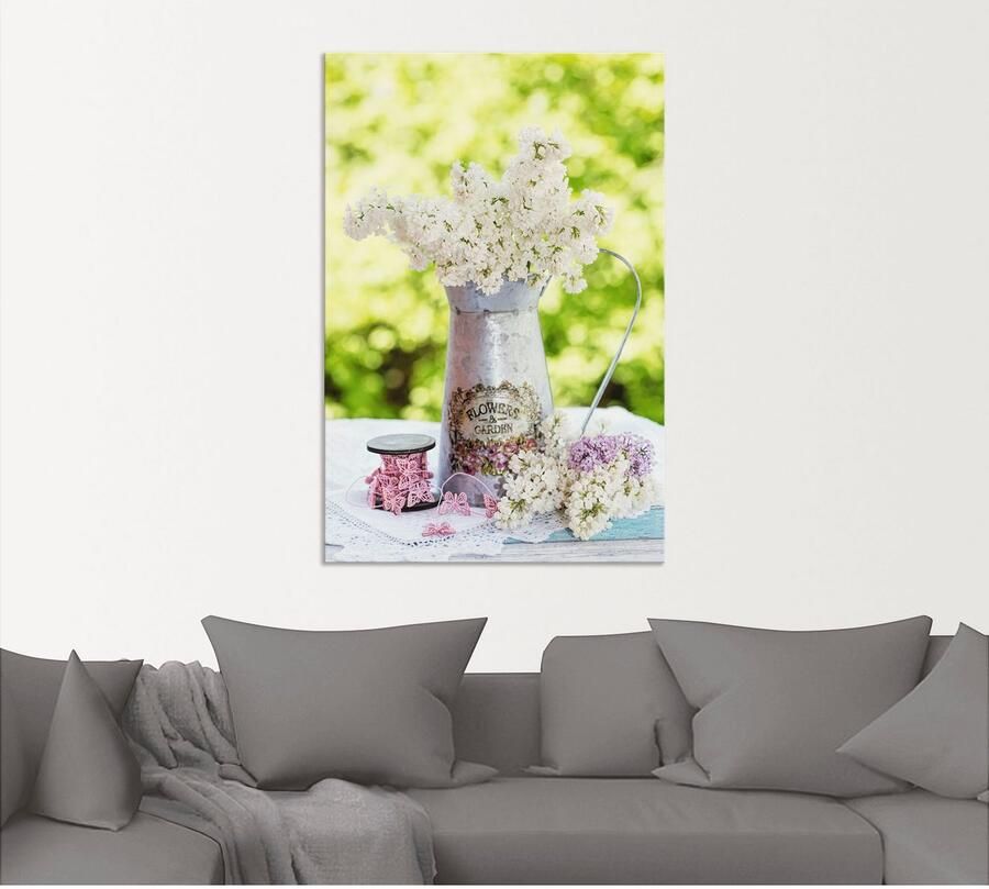Artland Artprint Lila en shabby chic stilleven als artprint van aluminium artprint voor buiten artprint op linnen poster muursticker - Foto 5