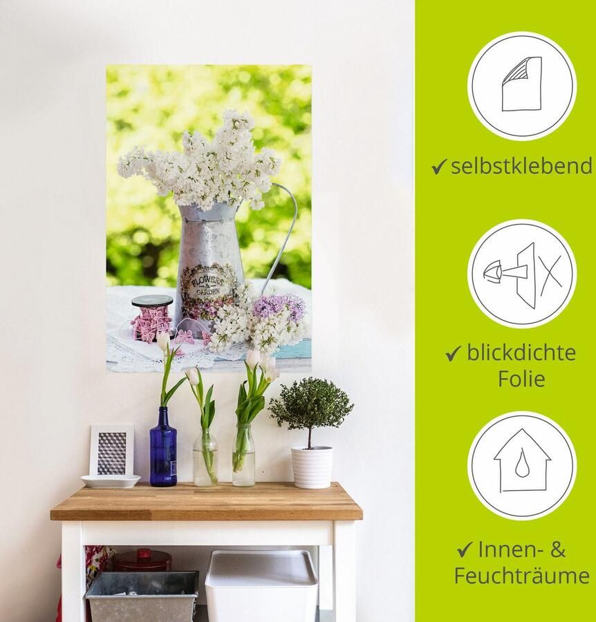 Artland Artprint Lila en shabby chic stilleven als artprint van aluminium artprint voor buiten artprint op linnen poster muursticker - Foto 3