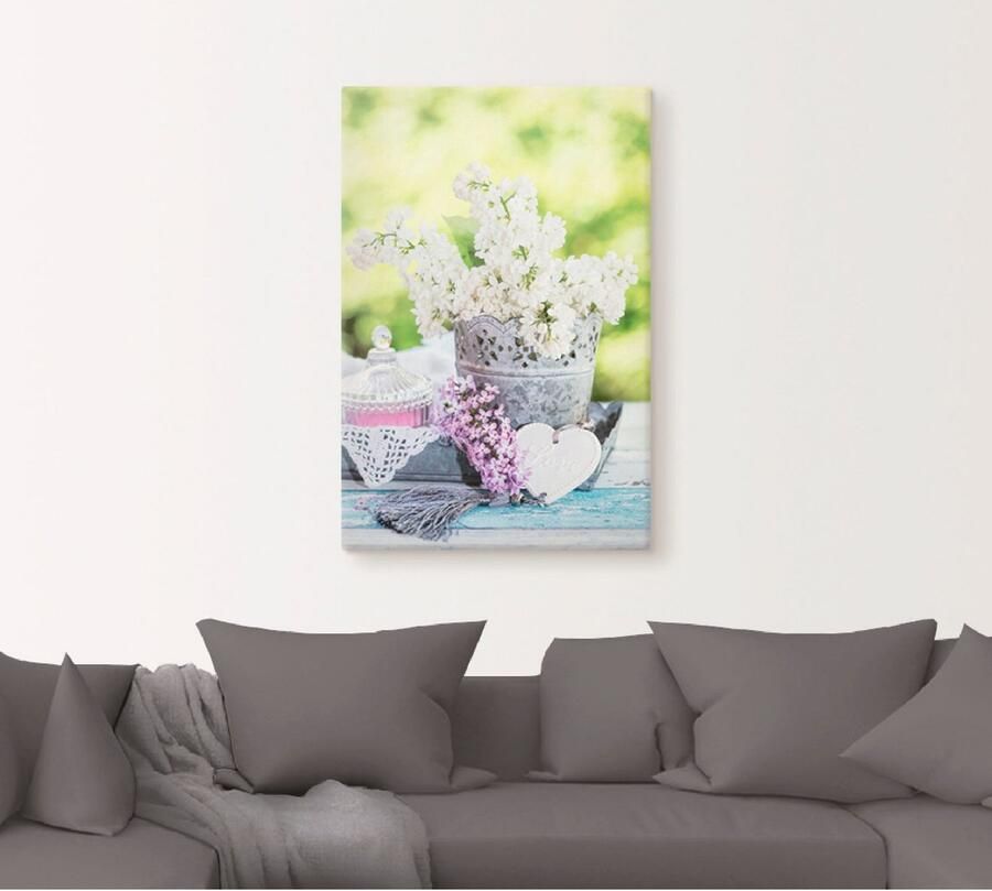 Artland Artprint Lila en shabby chic stilleven I als artprint op linnen poster muursticker in verschillende maten - Foto 4