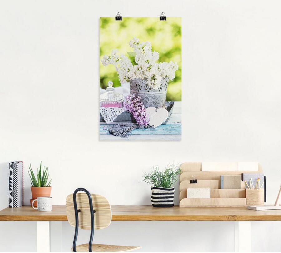 Artland Artprint Lila en shabby chic stilleven I als artprint op linnen poster muursticker in verschillende maten - Foto 5