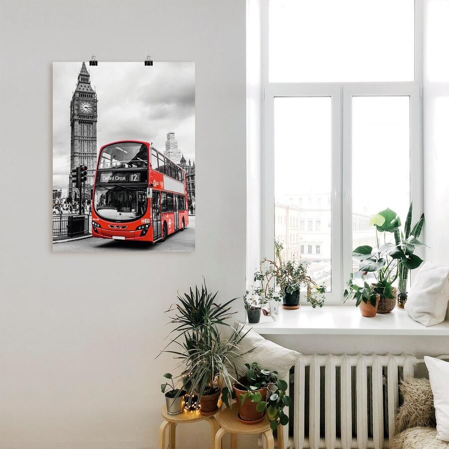 Artland Poster Londen Bus en Big Ben