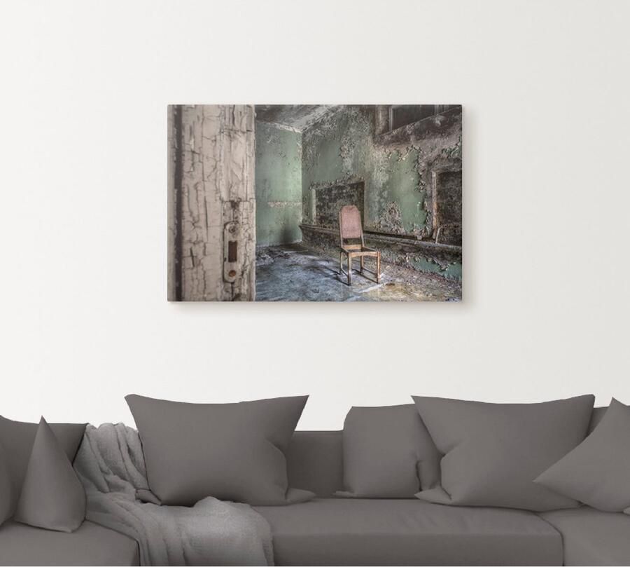 Artland Artprint Lost Place eenzame stoel als artprint van aluminium artprint voor buiten artprint op linnen poster muursticker - Foto 4
