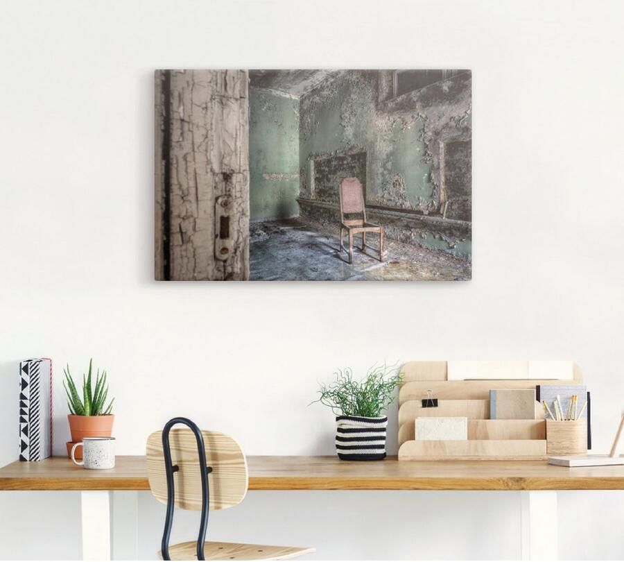 Artland Artprint Lost Place eenzame stoel als artprint van aluminium artprint voor buiten artprint op linnen poster muursticker - Foto 3