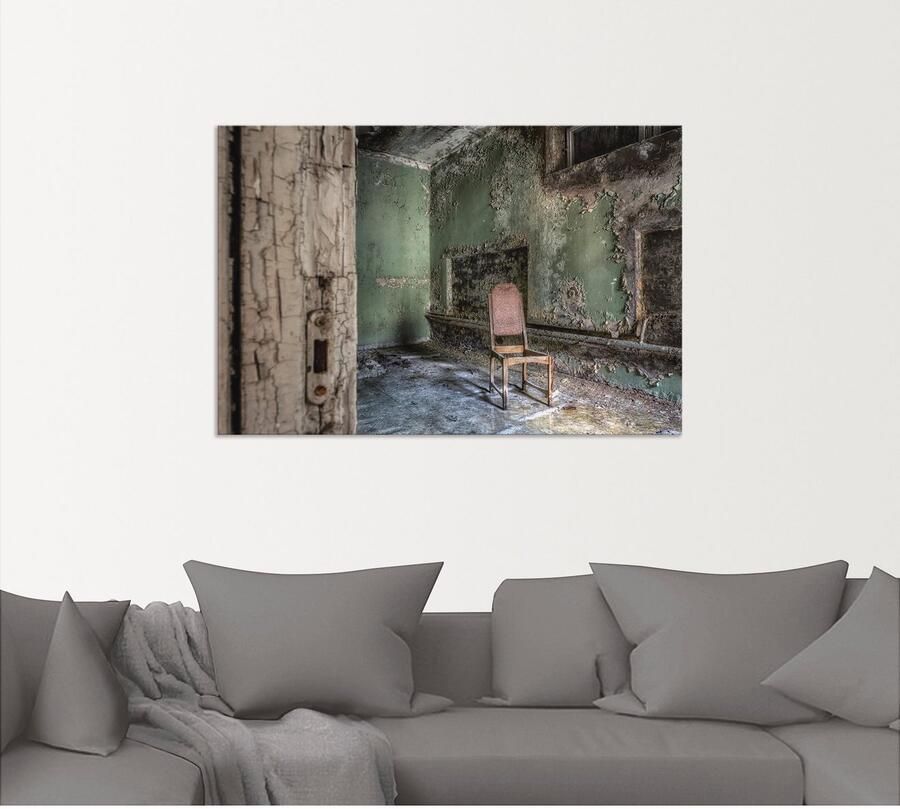 Artland Artprint Lost Place eenzame stoel als artprint van aluminium artprint voor buiten artprint op linnen poster muursticker - Foto 4