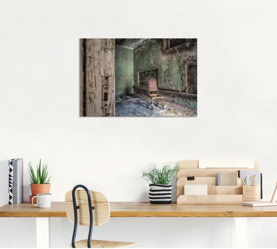 Artland Artprint Lost Place eenzame stoel als artprint van aluminium artprint voor buiten artprint op linnen poster muursticker - Foto 5