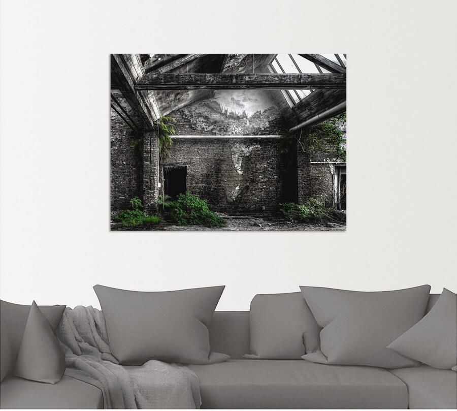 Artland Artprint Lost Place oude fabriek als artprint van aluminium artprint voor buiten poster in diverse formaten - Foto 4