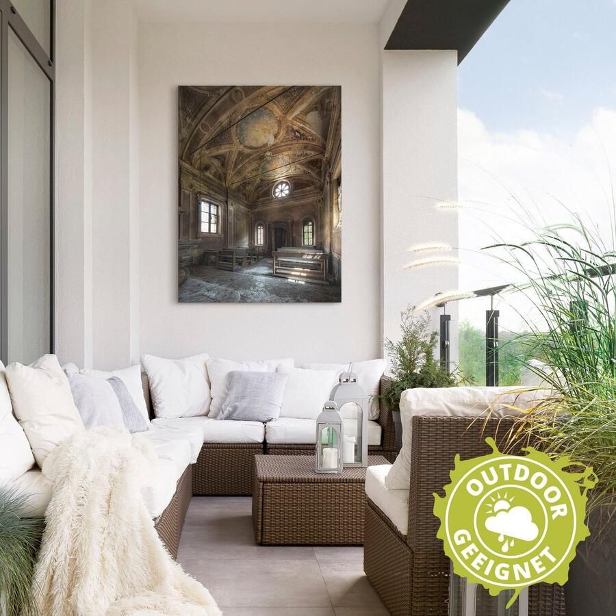 Artland Artprint Lost Place oude kerk architectuur als artprint van aluminium artprint voor buiten artprint op linnen in verschillende maten - Foto 2