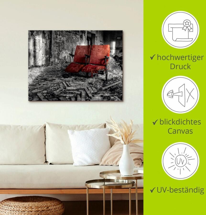 Artland Artprint op linnen Lost Place samen - Foto 3