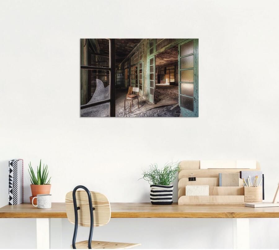 Artland Artprint Lost Place stoel verlaten plaatsen als artprint van aluminium artprint voor buiten artprint op linnen poster in verschillende maten. maten - Foto 4