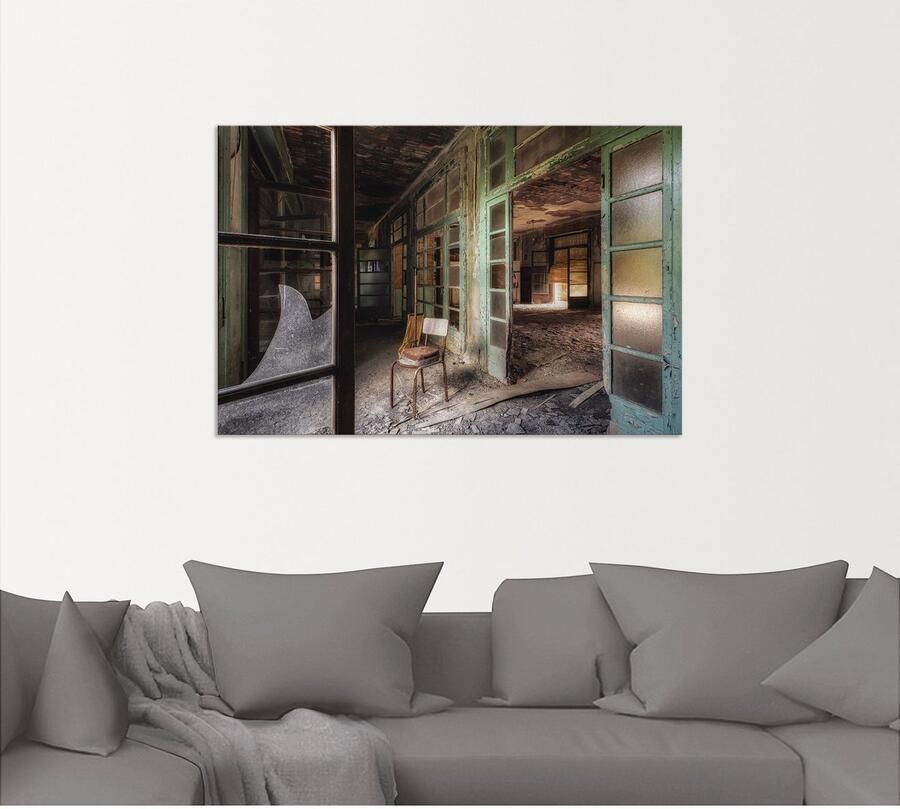 Artland Artprint Lost Place stoel verlaten plaatsen als artprint van aluminium artprint voor buiten artprint op linnen poster in verschillende maten. maten - Foto 5