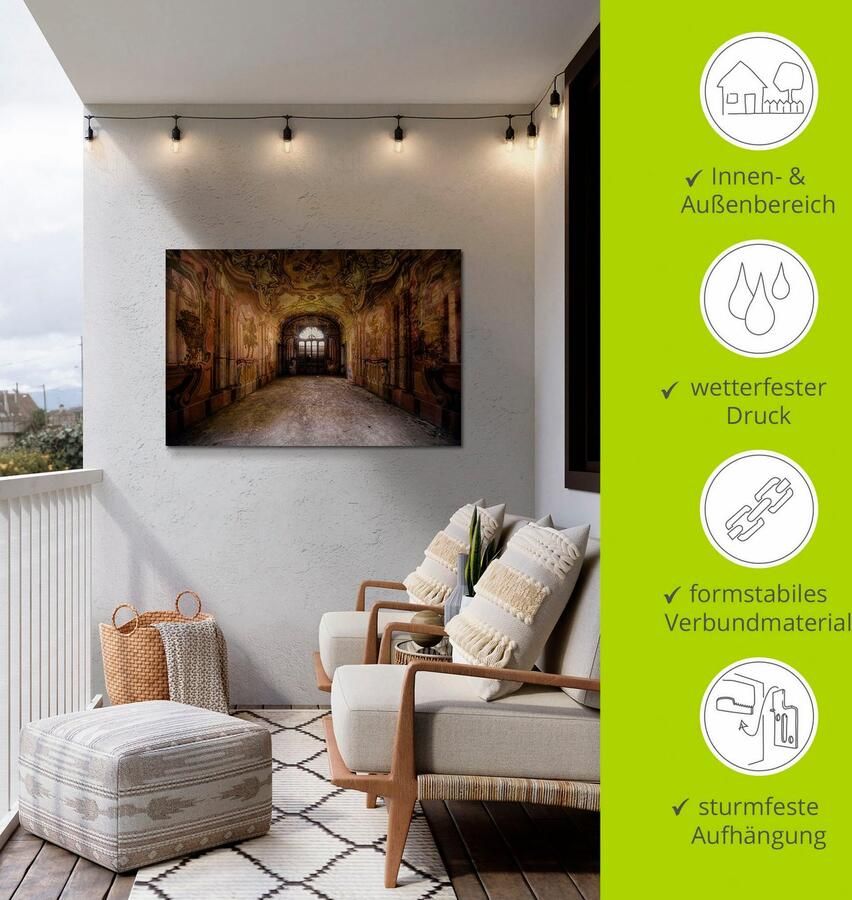 Artland Artprint Lost Place villa verlaten plaatsen als artprint van aluminium artprint voor buiten artprint op linnen in verschillende maten - Foto 3